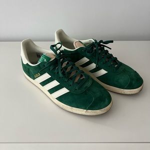 Green Adidas Gazelles